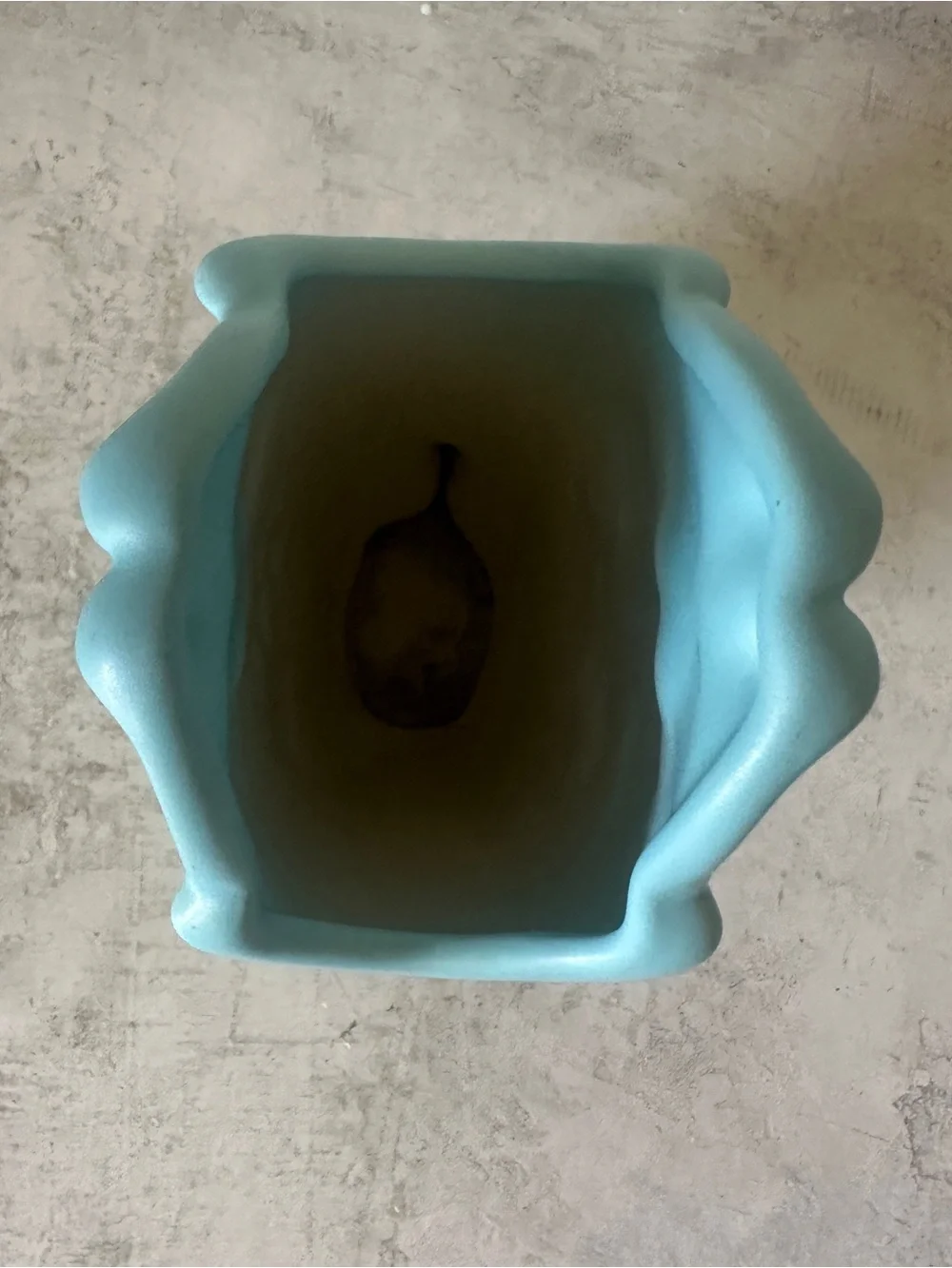 Hull Pottery Bow Knot Blue & Turquoise B-9 Vase 8.75” Floral Vintage 1949 EUC